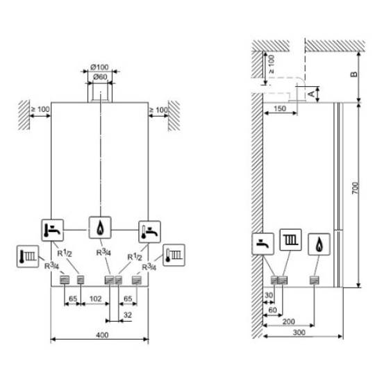 Котел газовый Bosch Gaz 6000 W WBN 6000-35C RN (7736900672)